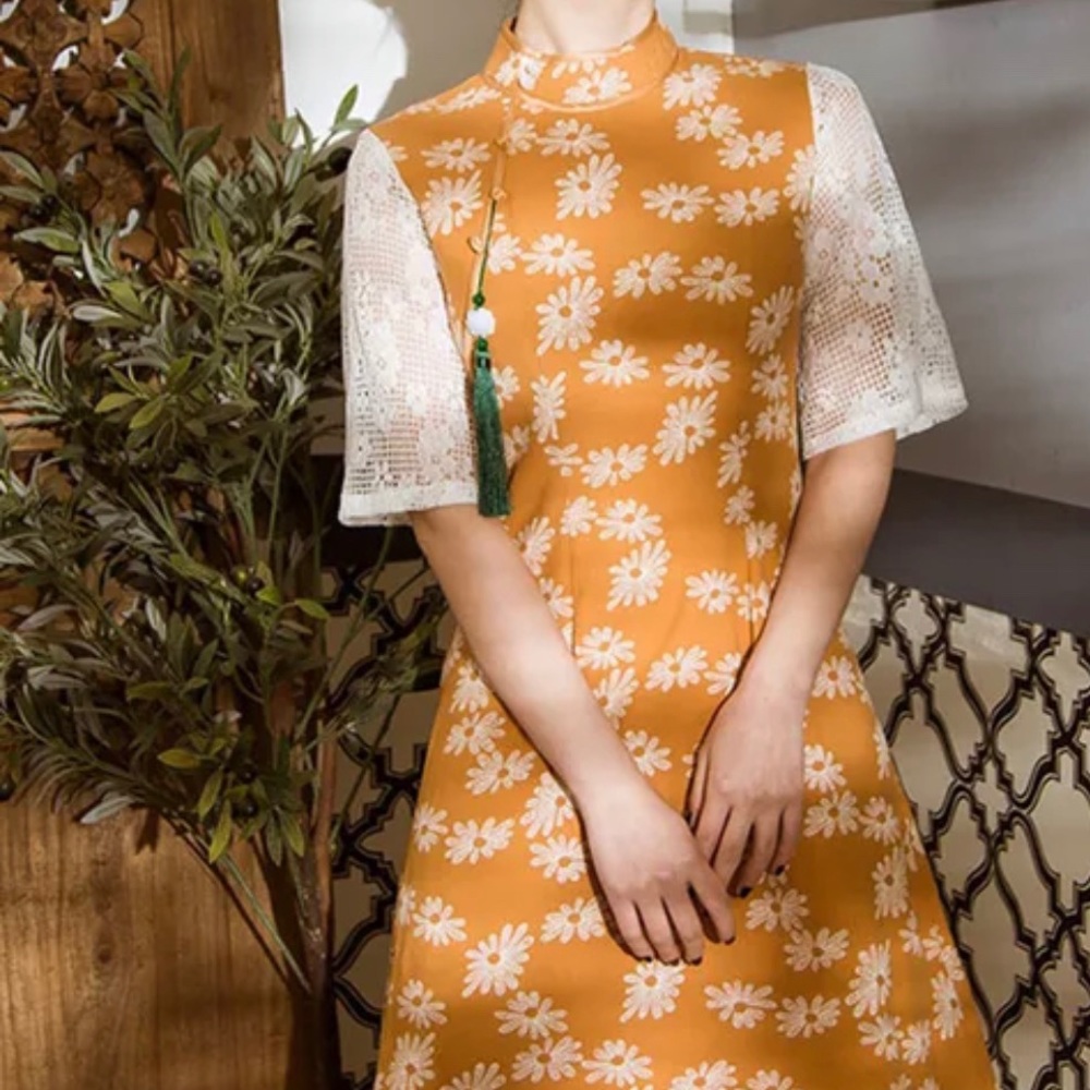 70s Styled Floral Dress